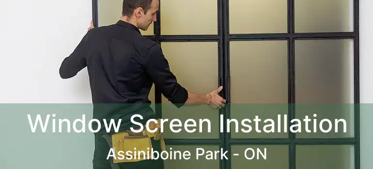  Window Screen Installation Assiniboine Park - ON