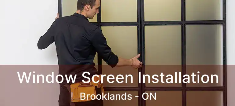  Window Screen Installation Brooklands - ON