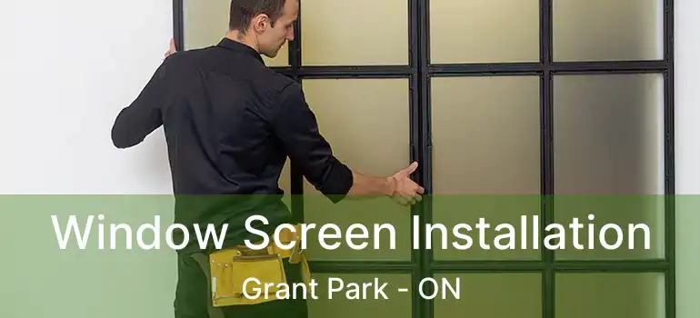  Window Screen Installation Grant Park - ON