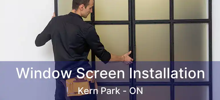  Window Screen Installation Kern Park - ON