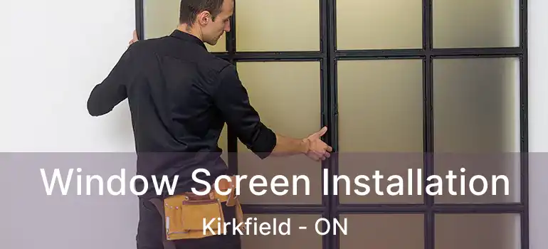  Window Screen Installation Kirkfield - ON