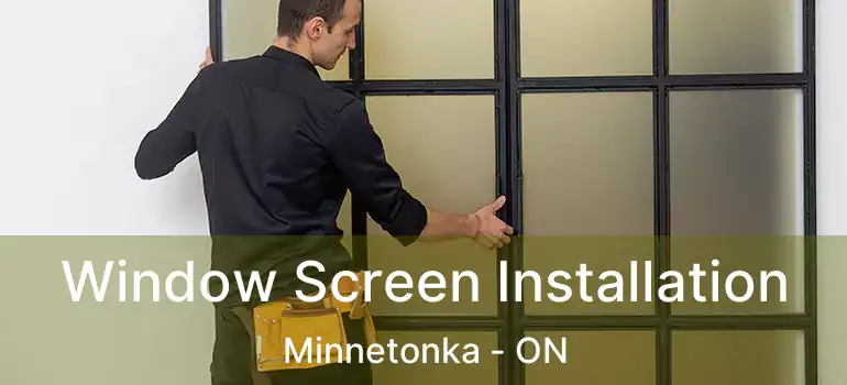  Window Screen Installation Minnetonka - ON