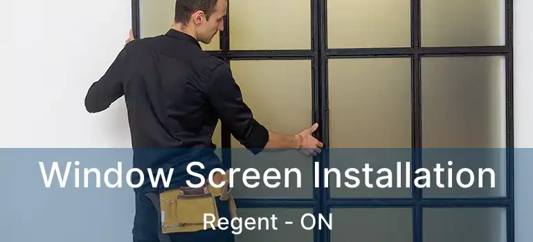  Window Screen Installation Regent - ON
