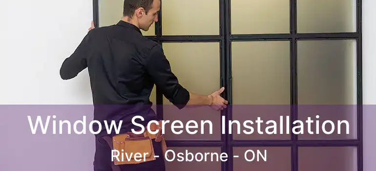  Window Screen Installation River - Osborne - ON