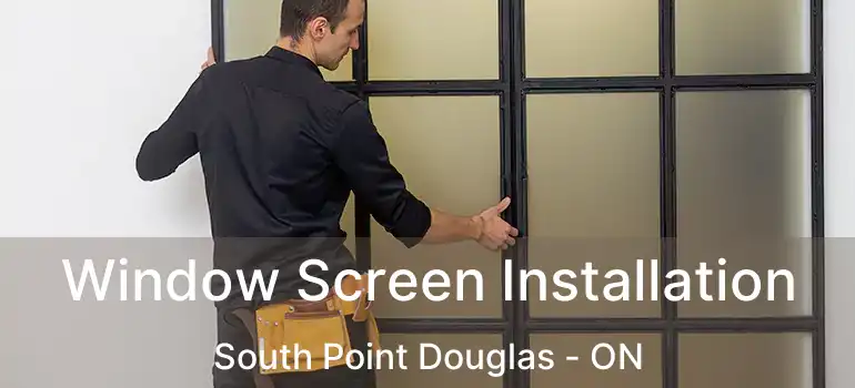  Window Screen Installation South Point Douglas - ON