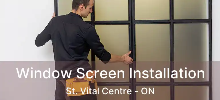  Window Screen Installation St. Vital Centre - ON