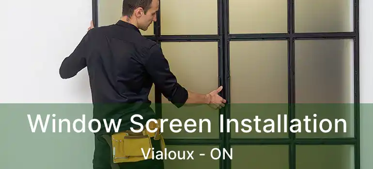 Window Screen Installation Vialoux - ON