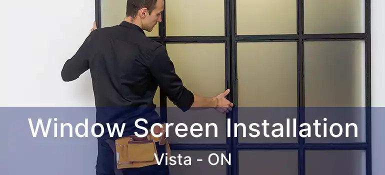  Window Screen Installation Vista - ON