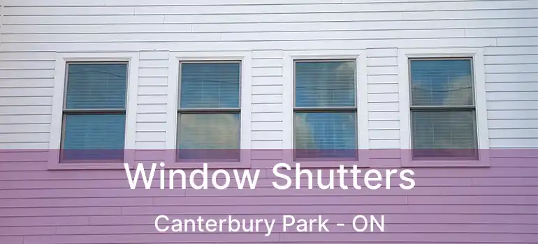  Window Shutters Canterbury Park - ON