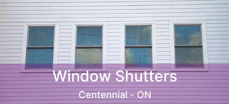  Window Shutters Centennial - ON