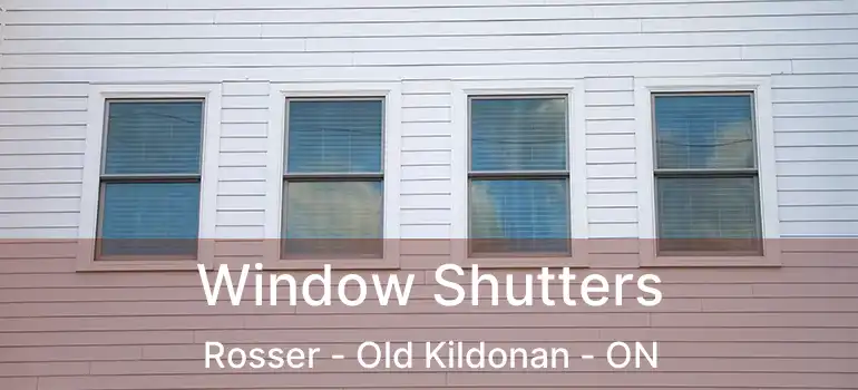  Window Shutters Rosser - Old Kildonan - ON