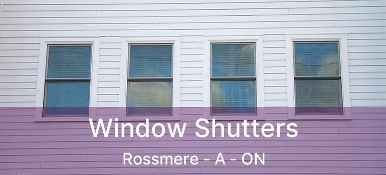  Window Shutters Rossmere - A - ON
