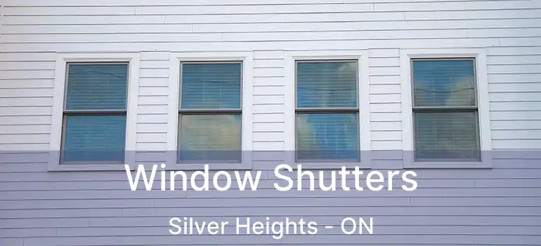  Window Shutters Silver Heights - ON