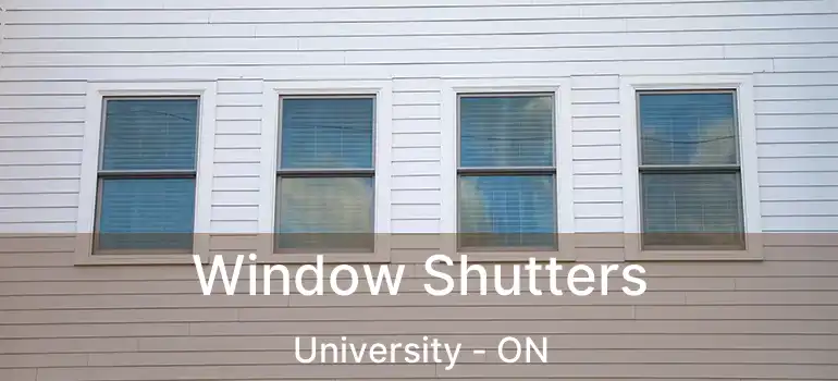  Window Shutters University - ON