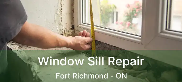  Window Sill Repair Fort Richmond - ON