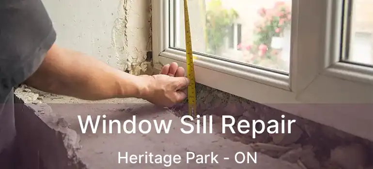 Window Sill Repair Heritage Park - ON