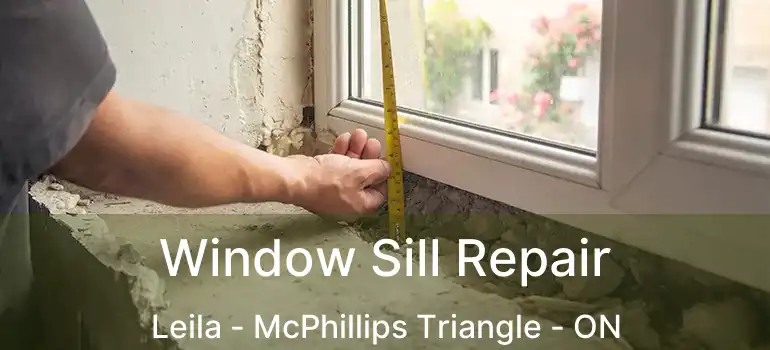  Window Sill Repair Leila - McPhillips Triangle - ON