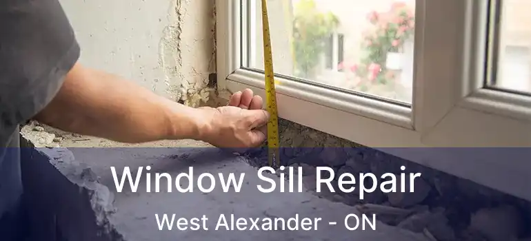  Window Sill Repair West Alexander - ON