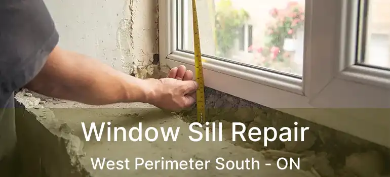  Window Sill Repair West Perimeter South - ON