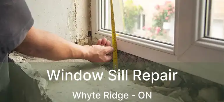  Window Sill Repair Whyte Ridge - ON