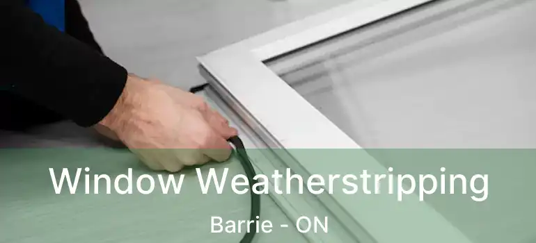  Window Weatherstripping Barrie - ON