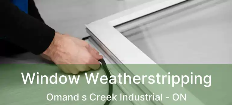  Window Weatherstripping Omand s Creek Industrial - ON