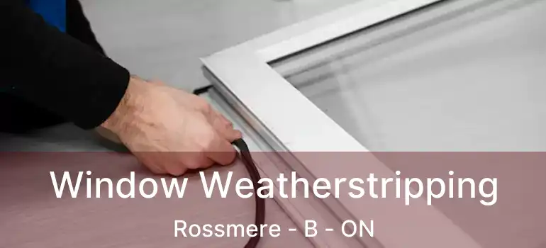  Window Weatherstripping Rossmere - B - ON