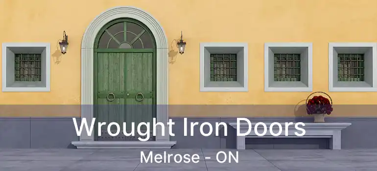  Wrought Iron Doors Melrose - ON